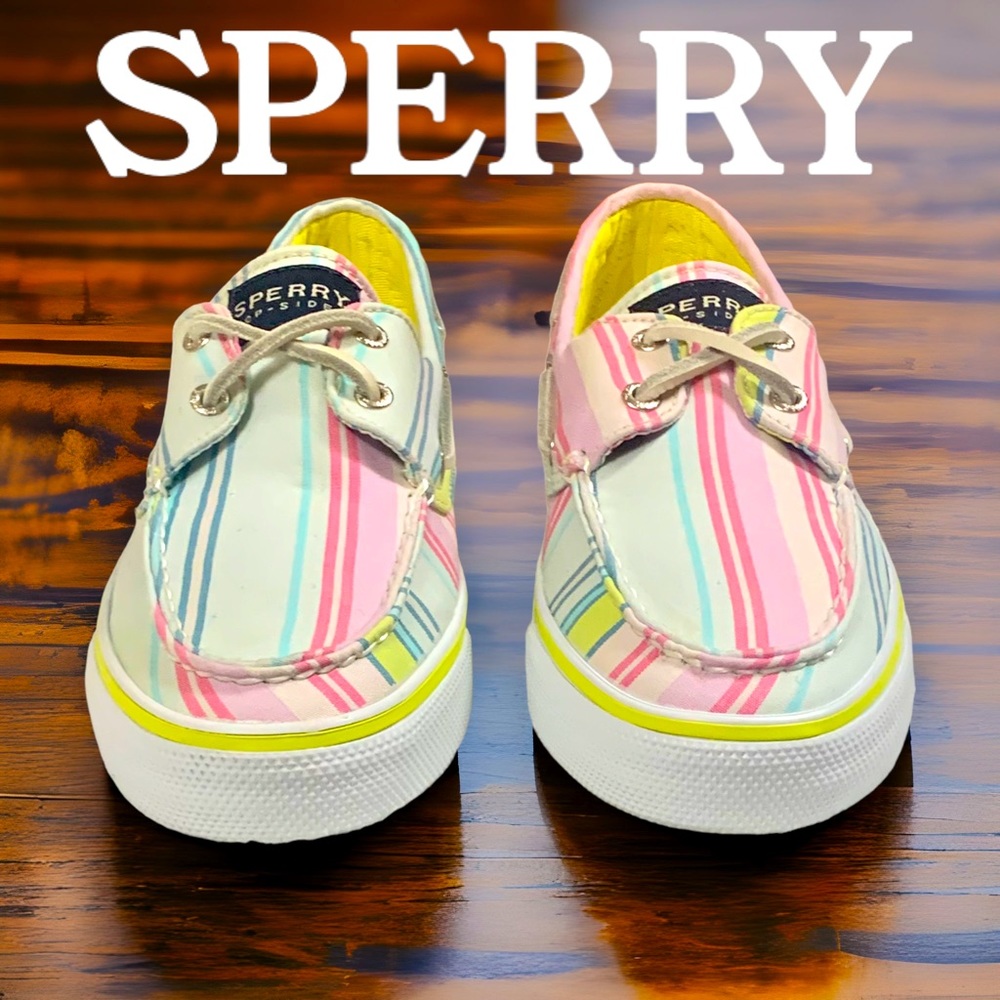 Sperry Top Sider Womens Slip On Colorful Boat Shoes Size 6 1/2 M